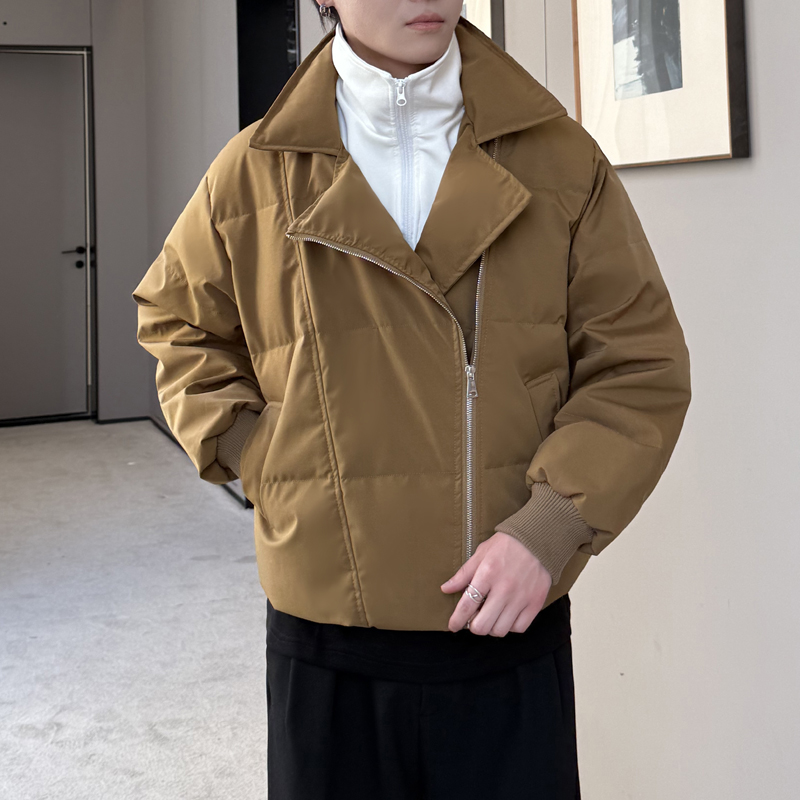2025美式立领男假两件羽绒服宽松休闲90白鸭绒外套1311YR1008P275，男装羽绒服，星座1311（原A202）