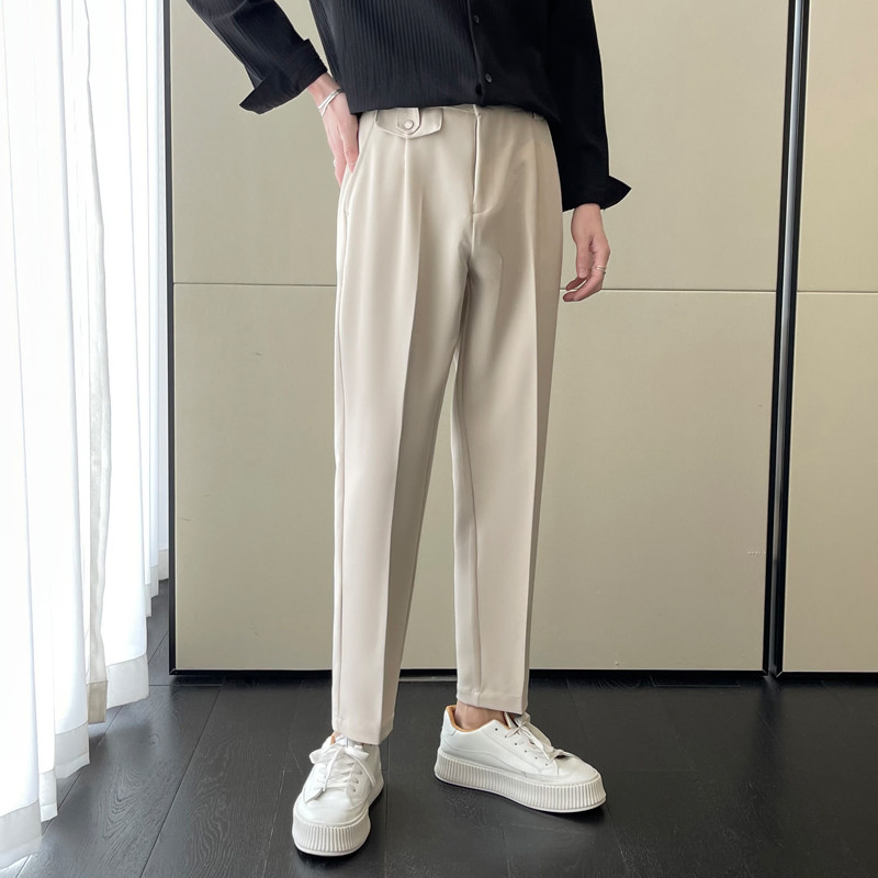 轻熟风韩版轻奢修身休闲裤西裤抖音直播A202K7239P55,男装西裤,星座1311（原A202）