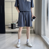2025夏季高品质男士五分裤宽松直筒潮流松紧短裤潮A202DK2018P50，男装牛仔裤，星座1311（原A202）