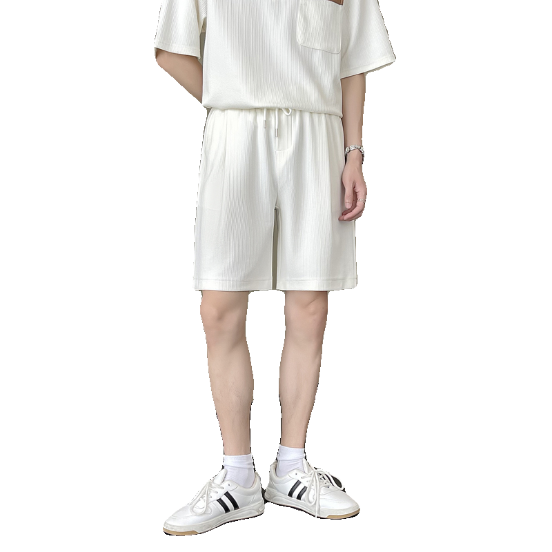 2025夏季高品质男士五分裤宽松直筒潮流松紧短裤潮A202DK2018P50,男装牛仔裤,星座1311（原A202）