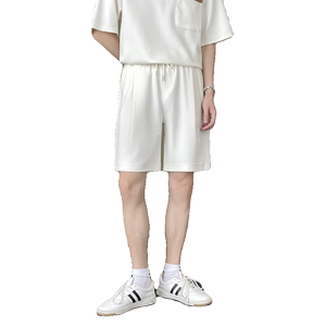 2025夏季高品质男士五分裤宽松直筒潮流松紧短裤潮 A202DK2018P50图片