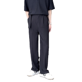 2025男士夏季宽松纹理感阔腿裤垂坠感休闲直通长裤A202K2015P65，男装休闲裤，星座1311（原A202）
