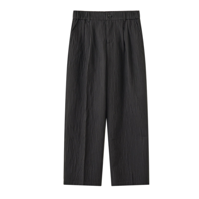2025秋冬新款老钱风男宽松直筒拖地轻奢高级感休闲裤1311K621P65图片