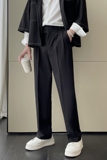 2025秋冬男士休闲裤韩版小直筒修身西裤垂坠感西装裤A202K7018P65，男装西服套装，星座1311（原A202）