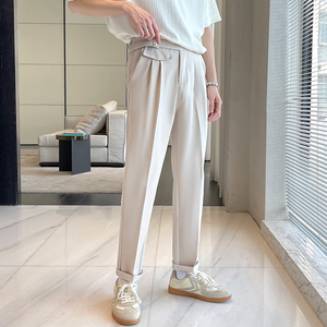 2025夏季男士英伦简约韩版修身休闲裤高级感痞帅西裤A202K1208P65，男装西裤，星座1311（原A202）