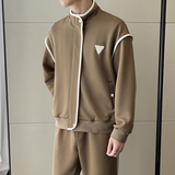 2025春夏轻熟宽松拼接撞色夹克休闲外套卫衣开衫A202WY1002P115，男装夹克，星座1311（原A202）