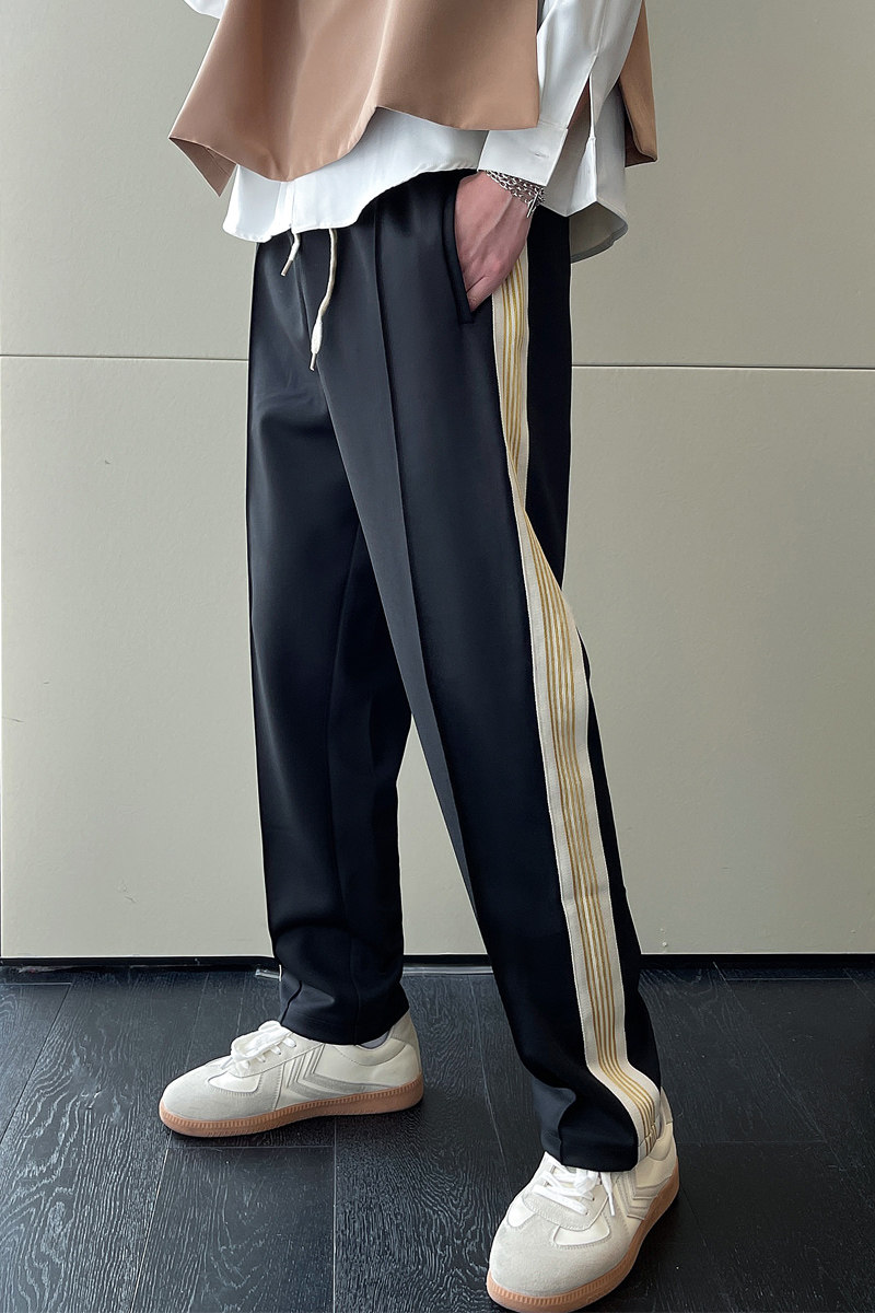 2025春夏新款男士休闲裤男运动裤小直筒条纹休闲裤潮A202K512P60,女装休闲裤,星座1311（原A202）