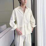 2025春夏男士高级条纹肌理感落肩设计感宽松潮牌衬衫A202CS621P70，男装衬衫，星座1311（原A202）