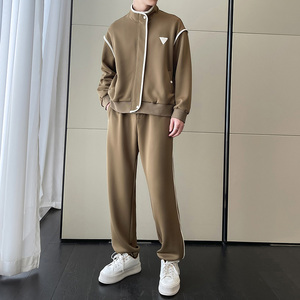 2025春夏轻熟宽松拼接撞色户外运动休闲套装外套A202TZ1002P180图片