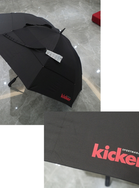 kicker sportmagzin欧美体育杂志出品周边高尔夫伞双层防风纤维骨