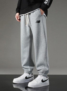 折扣专区纯棉运动裤子男女款长裤春秋冬休闲宽松加绒加厚束脚卫裤