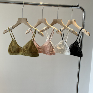 透气 性感网纱蕾丝胸罩夏季 法式 文胸兔耳朵杯垫无钢圈内衣女超薄款