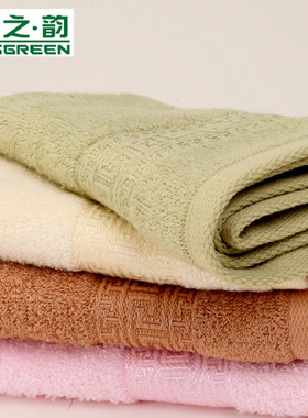 绿之韵 正品LB-00411古韵竹纤维大毛巾34*76cm 防螨