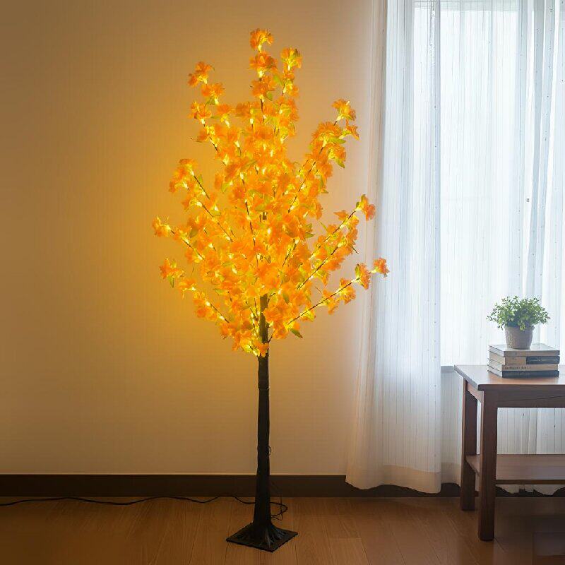 樱花花朵氛围树灯家用室内外仿真造型落地灯节日装饰摆件插电常亮