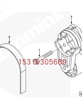 力士德SC85.10挖掘机(钩机)康明斯配件皮带3929003 3289675零件