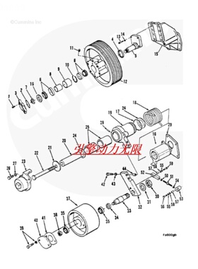 适配康明斯柴油机KTA38-G3/G4/G5滚柱轴承 206505 BEARING,ROLLER
