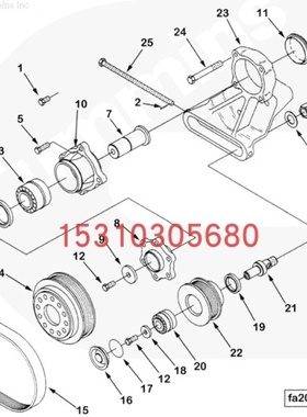 詹阳重工JY645E履带挖掘机(钩机)康明斯配件皮带112202 178495