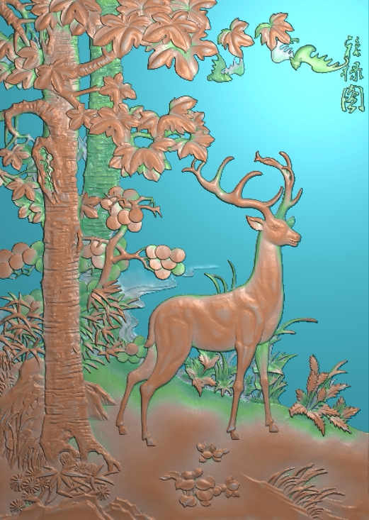福禄寿129东阳木雕工艺品挂件实木梁托