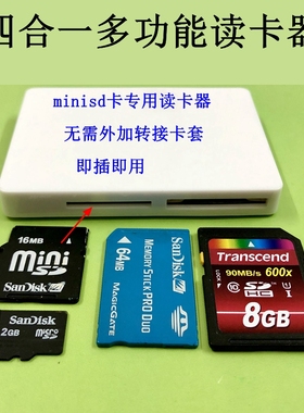 适用诺基亚手机N71 N73 N80 N93 minisd卡读卡器带灯 2GB迷你SD卡