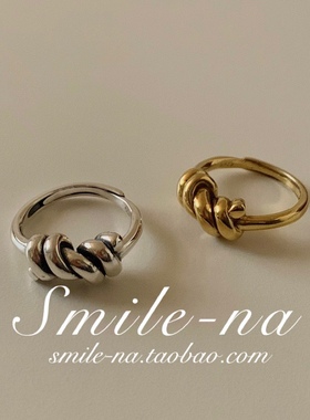 韩国进口小众925纯银复古指环