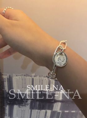 韩国进口设计师款纯银大圈小圈