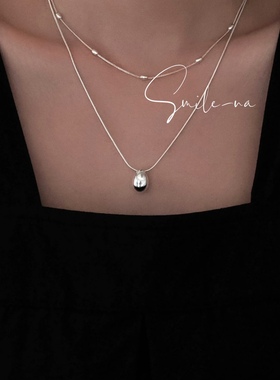 时尚小众款吊坠925纯银水滴