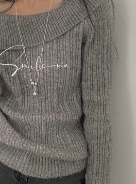 韩国小众925纯银设计师毛衣链