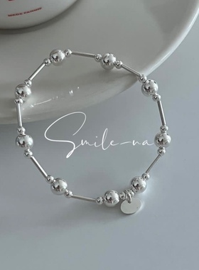 韩国编制手链小众925纯银