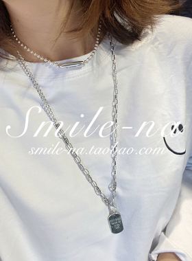 韩国东大门进口92576链银豆吊牌