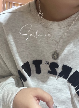 女王头像拼接吊坠项链小众重工