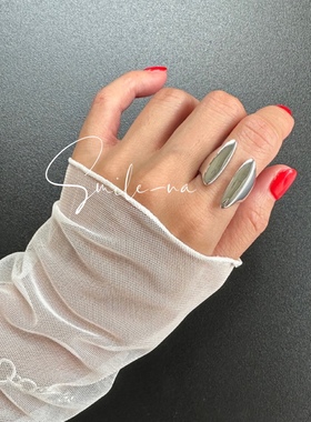 设计师款开口指环925纯银韩国