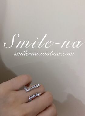 设计师款纯银拼接可活动开口戒指