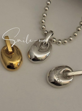 韩国进口小众S925纯银小金豆设计圆珠银珠时尚百搭项链锁骨链女