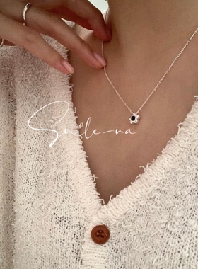 韩国百搭锆石925锁骨链