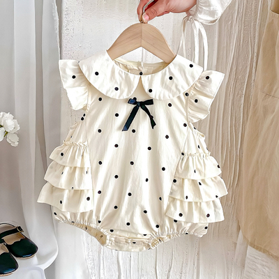 婴儿夏装包屁衣新生儿衣服女宝宝可爱连体衣满月百天公主哈衣夏季