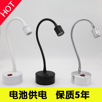 电池射灯led柜台背景墙夜市地摊珠宝拍照灯迷你无线橱窗灯展示灯