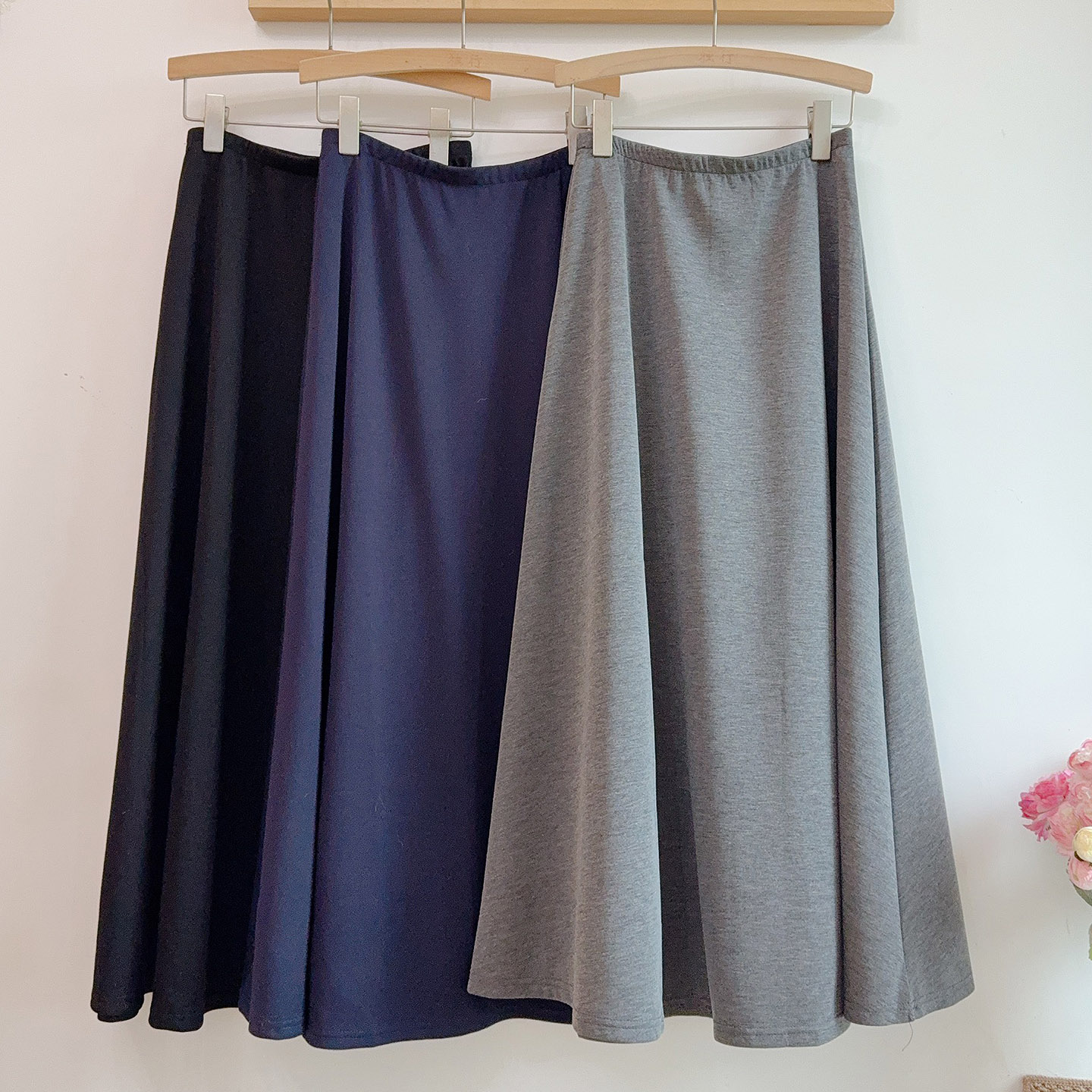 秋冬空气棉简约显瘦慵懒a字长裙