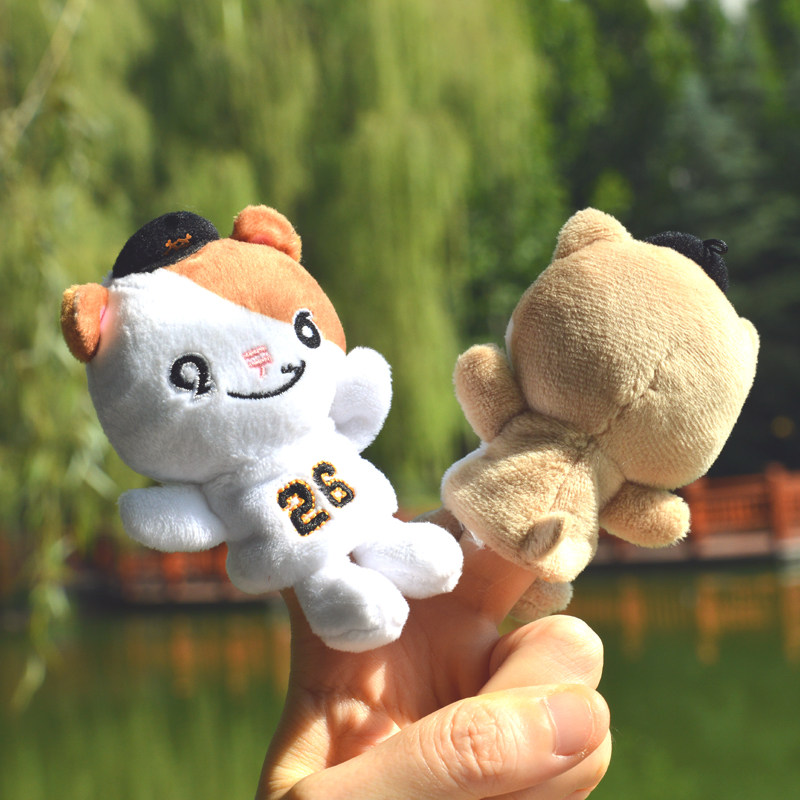 手指偶玩偶指偶套日本npb读卖巨人队giants毛绒玩具棒球球迷