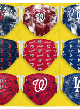 BF美国MLB棒球大联盟球迷口罩道奇队红袜队白袜队巨人队FOCO