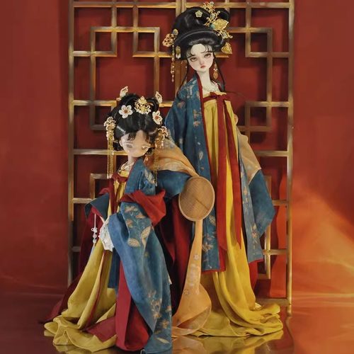简梳妆古风bjd娃衣四分三分大女70叔古装新品包邮邬丽儿