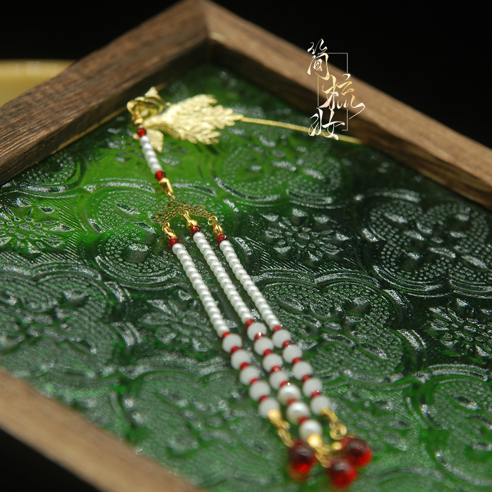 简梳妆BJD古装头饰项链发簪璎珞手工自制4分3分古风新品小凤簪