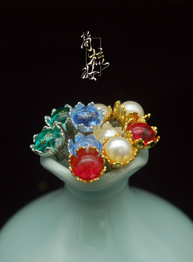 简梳妆bjdBJD古装头饰项链发簪璎珞手工自制4分3分古风新品湘梦