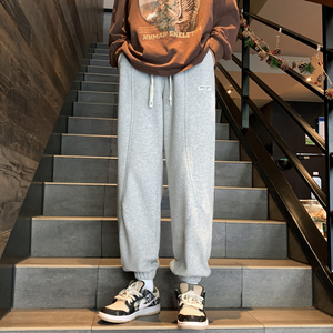 秋冬ins潮宽松百搭潮流束脚休闲裤50%棉50%聚酯纤维6031 P60 控79图片