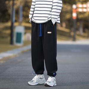 港风日系百搭休闲裤男 50%棉50%聚酯纤维 A418-BAA8811 P60控79图片