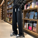 ins潮宽松百搭卫裤休闲运动长裤BAA8024P70限88，男装休闲裤，星座1104-1