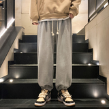 秋冬加绒加厚宽松束脚休闲长裤BAA609350%棉M-2XLP55控69，男装休闲裤，星座1104-1