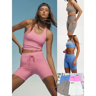 06.24新品 澳洲BODY 美式休闲运动高腰微弹力显瘦包臀健身塑形裤
