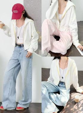 OOhome新品 加拿大gara*e美式街头青春运动短款连帽卫衣外套开衫