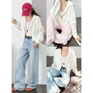 连帽卫衣外套开衫 OOhome新品 街头青春运动短款 e美式 加拿大gara