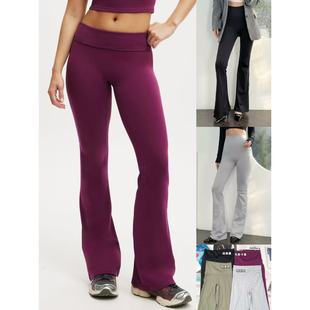 01.10新品 澳洲BODY 欧美高个子休闲弹力瑜伽运动高腰显瘦喇叭裤